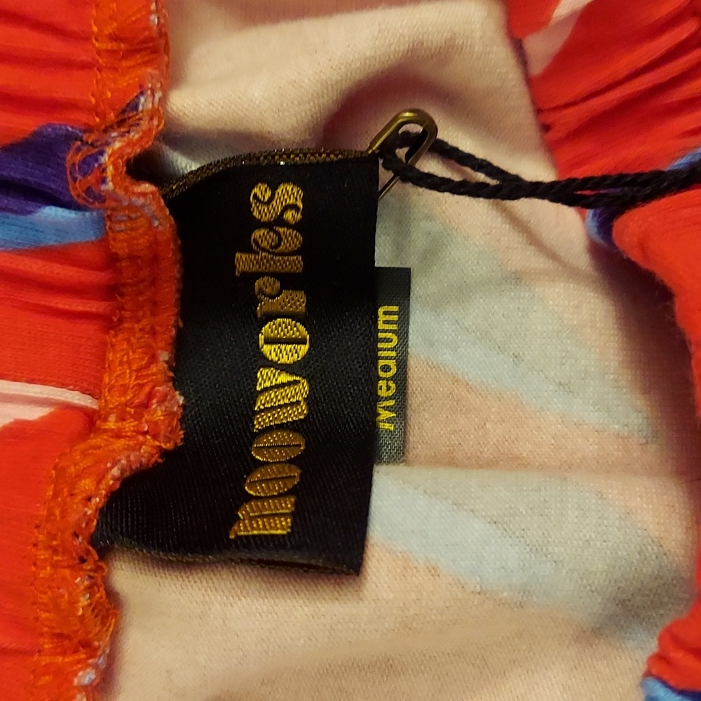 Nooworks Red Track Joggers with Blue Knife Print - Picture 4 of 7
